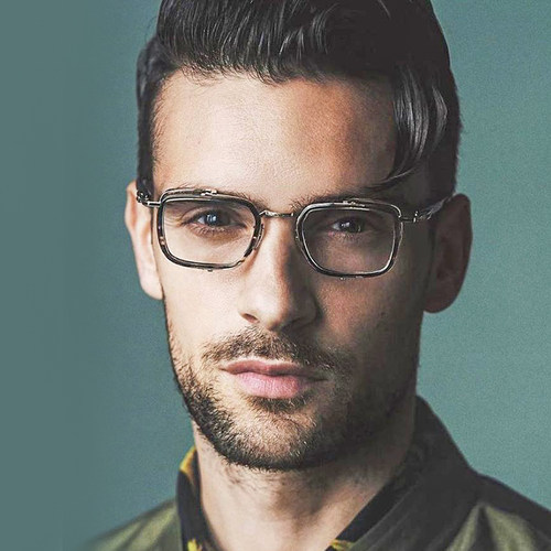 Ptolemy48男方框纯钛高度数眼镜