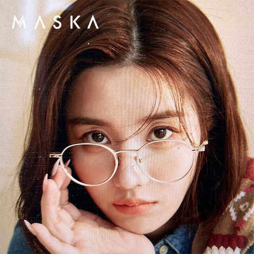 韩国MASKA纯钛铝合金超轻眼镜框