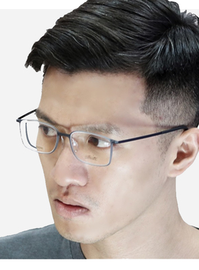 商务钛架眼镜框超轻纯钛诗乐眼镜架近视镜男款眼睛全框女可配2884