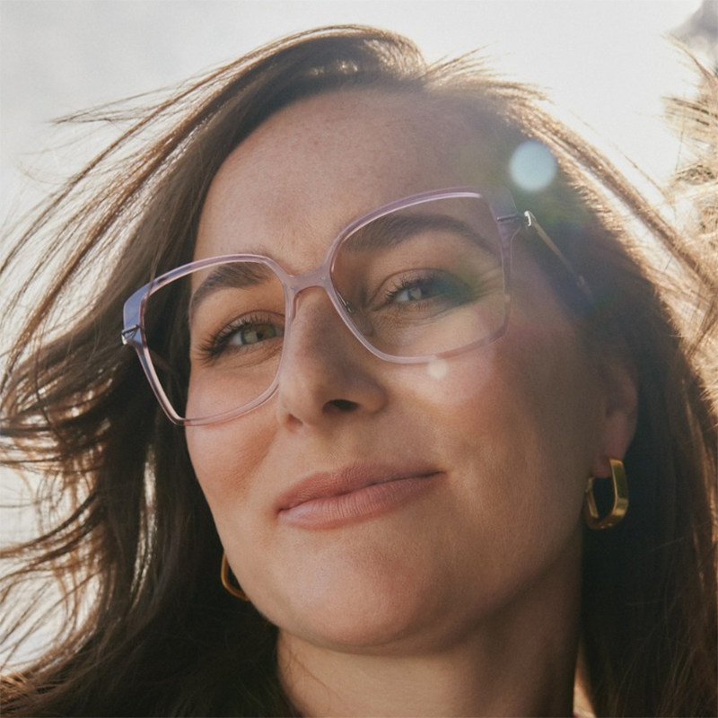 诗乐眼镜框复古时尚超轻全框紫色纯钛超轻近视大框女款眼镜架1611