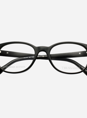 Trussardi杜鲁萨迪眼镜架小脸复古板材全框眼镜框女近视可配12740