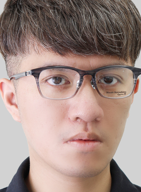 日本MASAKI松岛正树眼镜框男商务超轻纯钛方形全框眼镜架MFT5106