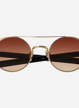 MATSUDA圆形复古男女纯钛太阳镜