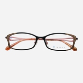 MOSS日本纯钛眼镜框女近视可配镜片超轻小脸气质红色眼镜架02MA