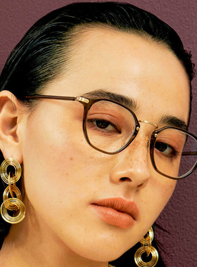 日本BJ CLASSIC眼镜框男女款复古纯钛超轻小脸手工眼镜架COM302PT