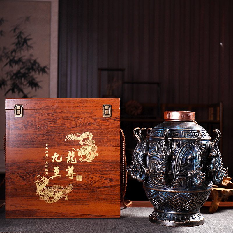 仿古陶瓷酒瓶景德镇仿青铜器