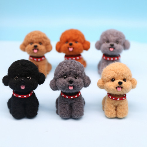 泡芙小姐蓝鱼儿羊毛手工DIY