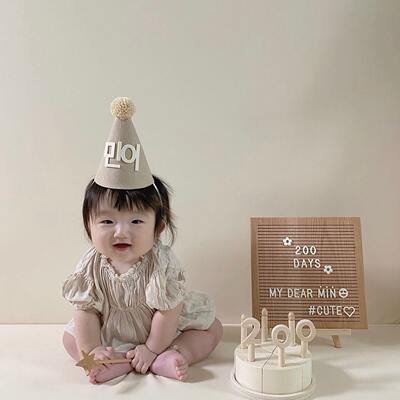 韩国ins信板宝宝成长记录道具