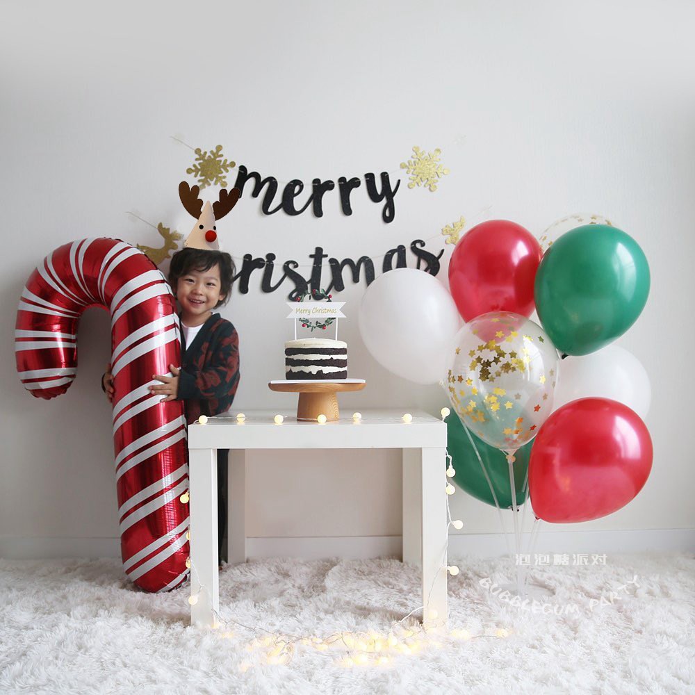 圣诞装饰装扮派对用品拉花彩旗