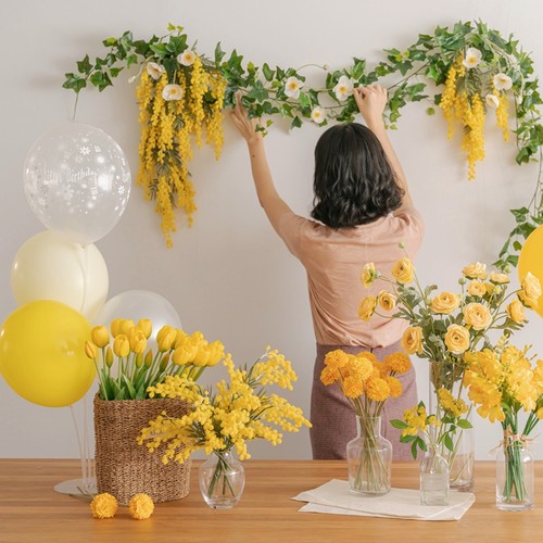 小雏菊婚礼藤条加利叶