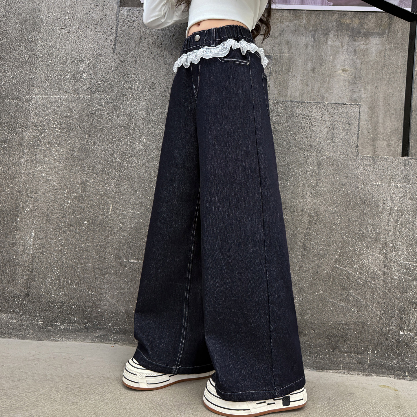 秋装女童牛仔裤中大童直筒儿童裤子新款秋季休闲裤百搭窄版阔腿裤,童装/婴儿装/亲子装,裤子,淘宝优惠券,粉丝福利购,淘宝优惠卷