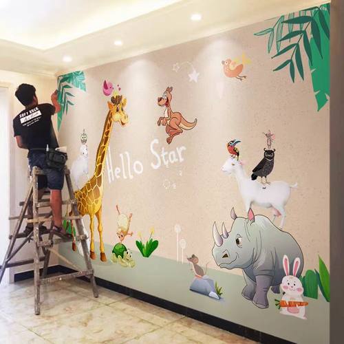 儿童房壁纸男孩女孩卧室2025新款