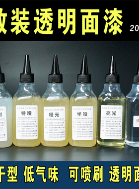 油性透明面漆硝基面漆喷涂漆光油特亚全亚半亚亮光【低味散装漆】
