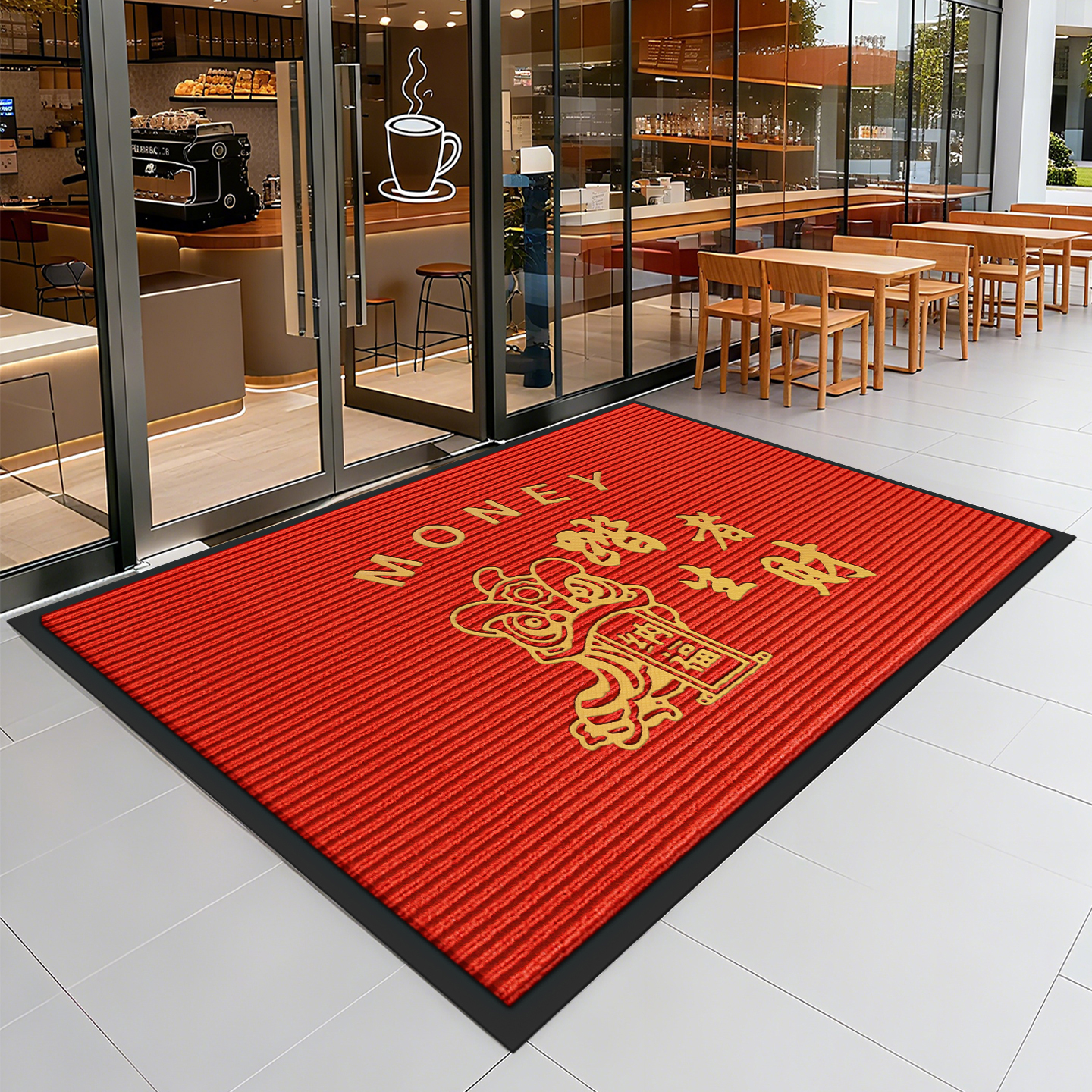 进门地垫入户门垫踏者生财防滑吸水脚垫子酒店商用门口迎宾地毯