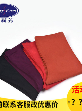 安莉芳秋裤女内穿秋冬双层护膝大码修身黑色中腰打底保暖裤EL7759