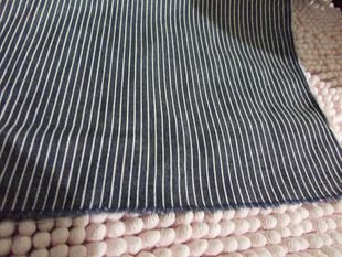 全棉布头薄软牛仔水洗条纹纯棉布料  零布碎布 拼布 手工diy布料