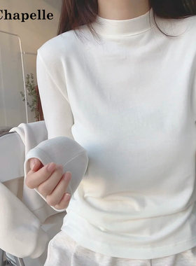 半高领打底衫女2026新款秋冬