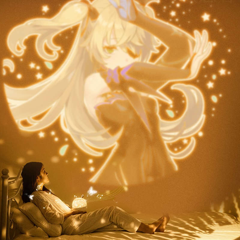 原神 原神周边胡桃钟离谢菲尔甘雨莫娜投影灯游戏二次元创意生日礼物 图片价格品牌报价 原仓数据
