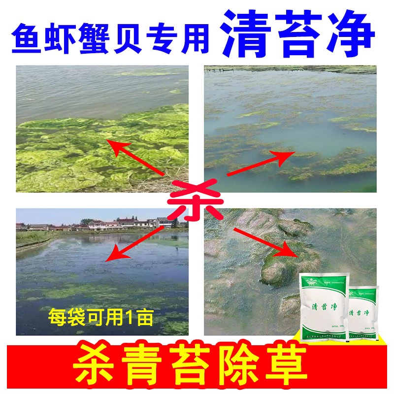 水产鱼药苏亚达清青苔净青泥苔杀水绵藻水网藻蓝藻丝状藻不伤鱼虾