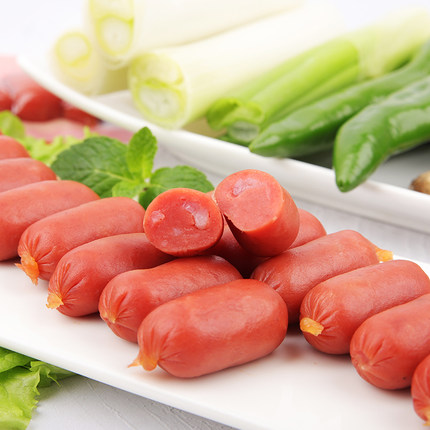 清真台式烤肠香辣牛肉风味顺意QQ脆骨肠40g每袋 清真食品20袋包邮