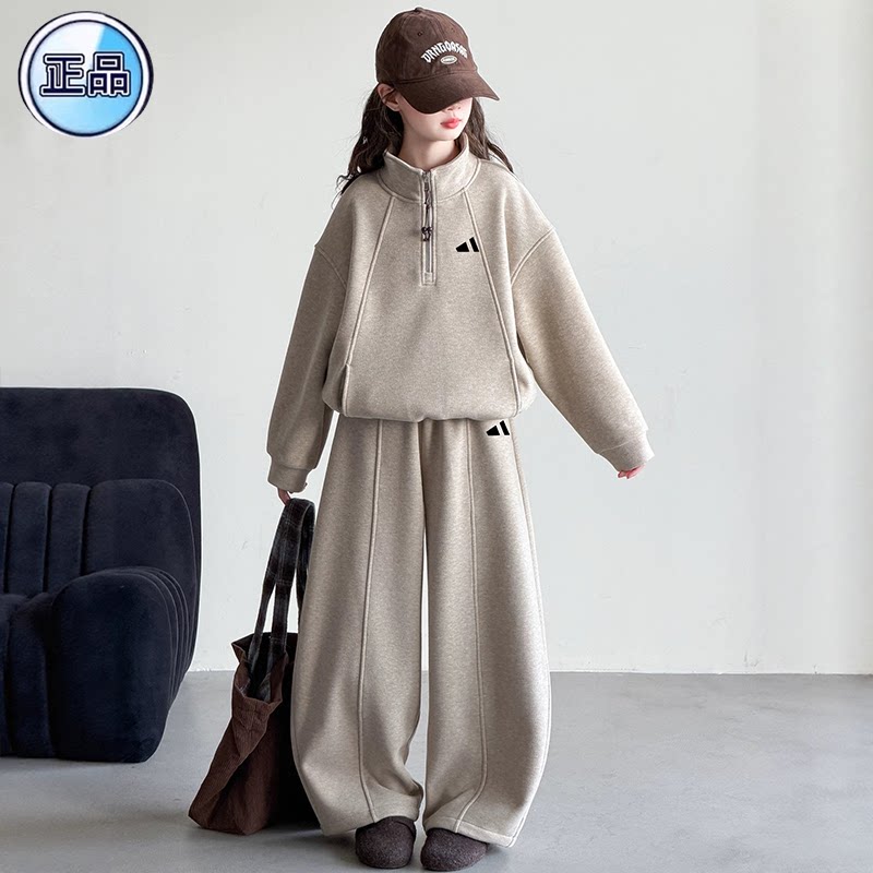 奥莱专柜女童运动套装秋冬季