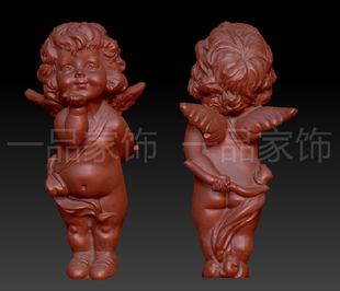 改一改95天使圆雕图stl模型三维图立体图精雕图3d打印非实物