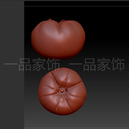 7西红柿stl雕刻图圆雕图模型文件三维立体精雕图3d