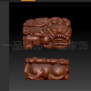 18的貔貅stl雕刻图圆雕图模型文件三维立体精雕图3d打印图