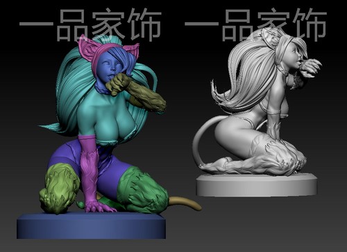 恶魔战士stl雕刻图圆雕图模型文件三维立体精雕图3d打印图纸