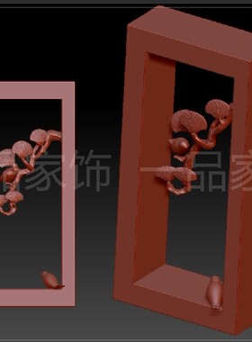 11花鸟圆雕图核雕图stl模型三维图立体图精雕图3d打印非实物