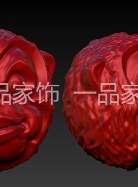 64猴子头圆雕图stl模型核雕图三维图立体图精雕图3d打印非实物