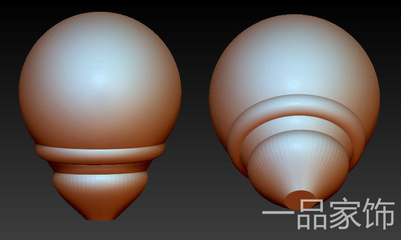 光三通3d打印圆雕图四轴cnc雕刻机精雕图核雕三维立体图stl模型