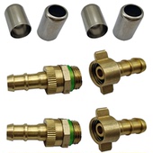 农用打药机喷雾器高压打药管接头钢套对接压管接头8.5旋转活接6.5