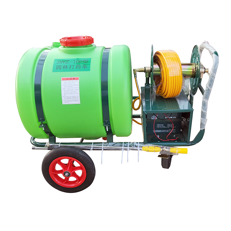160升12v伏充电式电动打药车手推式高压泵农用园林喷雾器雾化喷洒