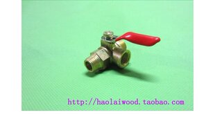 自动泄压柱塞泵用双头雄球阀三通开关 压力表开关 三头 接头 阀门