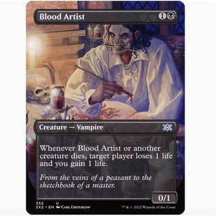 【铃铛卡牌】万智牌 英文 扩画闪 双星大师2 鲜血画家 352 日印