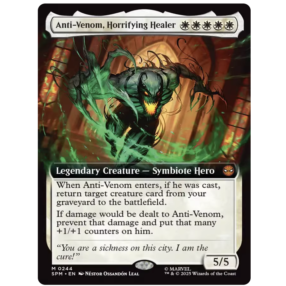 【铃铛卡牌】万智牌 英文蜘蛛侠SPM扩画 平/闪 可怖医师反毒液244