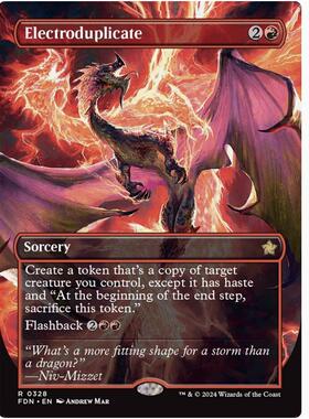 【铃铛卡牌】万智牌 英文 基石 FDN 异画 金 电光拟形 328