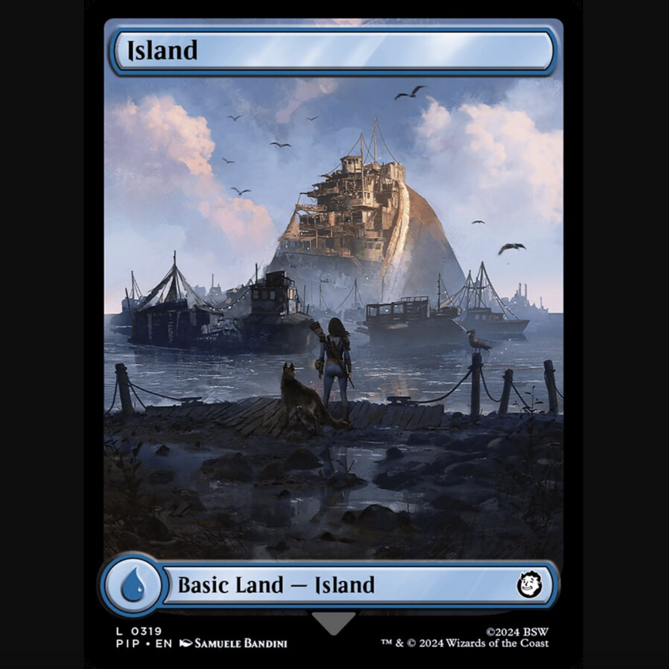 【铃铛卡牌】 万智牌 英文 辐射 PIP 潮涌/闪 基本地 海岛 319