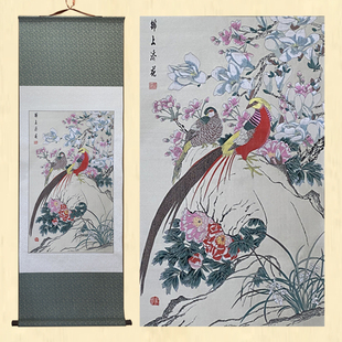 锦上添花古蜀锦四川特色文化手工艺品外事纪念礼物卷轴挂画送老外