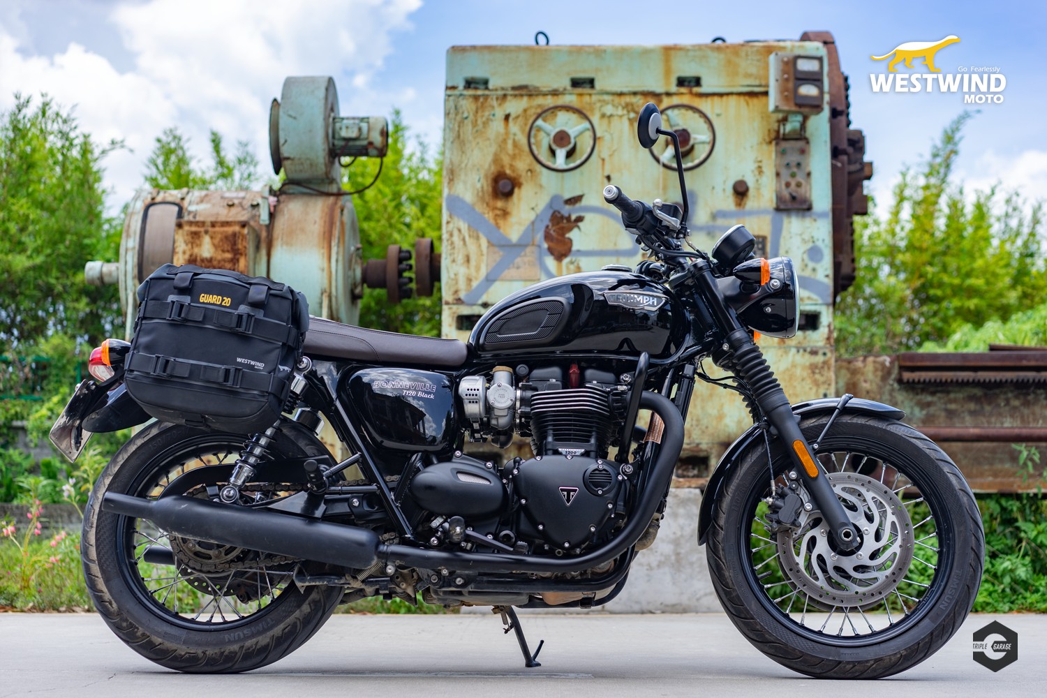 westwind 西风 凯旋t120/t100边包 复古包 摩托包 防水包 行李包