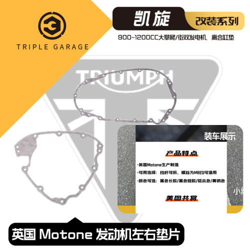 凯旋车型专用发动机左右垫片