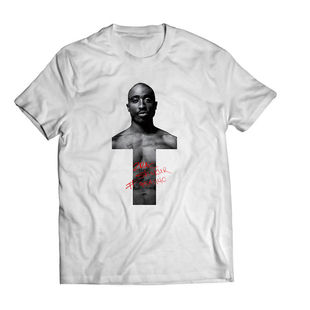 黑人嘻哈明星2pac 1991年无罪释放纪念签名T恤短袖