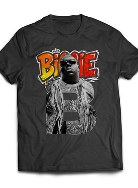 美国东海岸嘻哈说唱歌手Biggie纪念短袖T恤