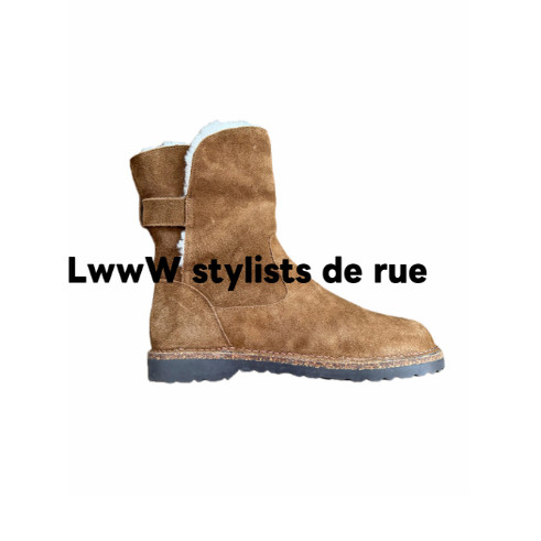 【二合一】真皮毛高筒勃肯雪地靴