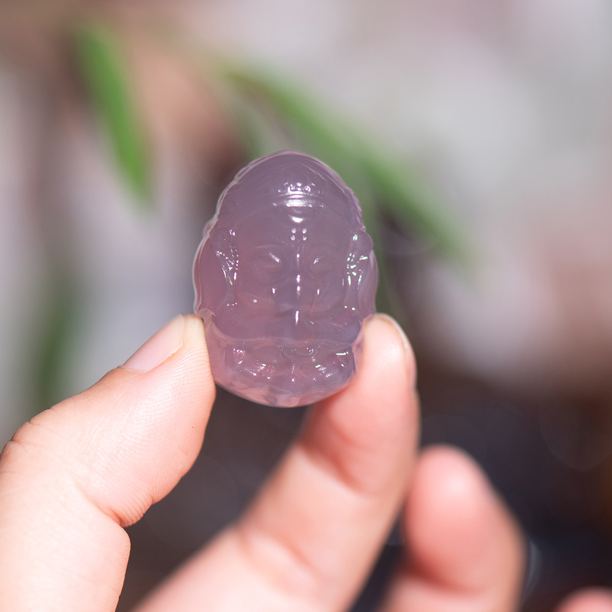 天然帝王紫玛瑙象神招财吊坠