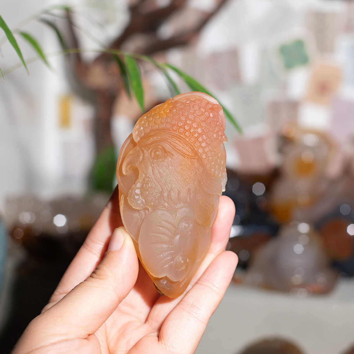 天然玛瑙生肖鸡手把件本命年礼
