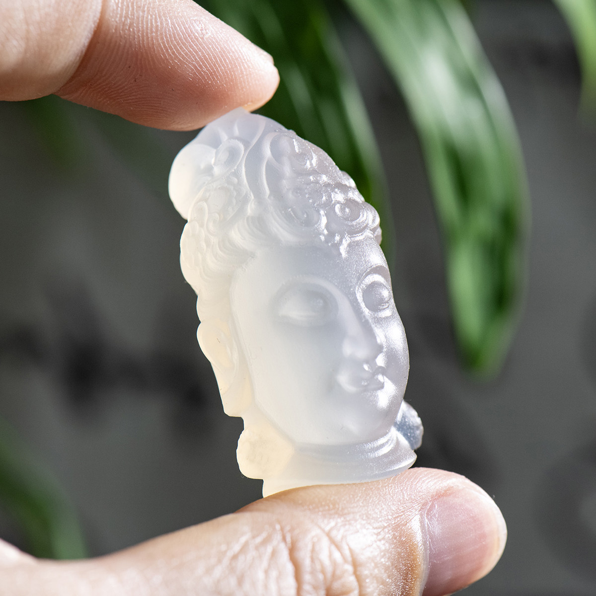 天然玛瑙观音精工雕刻吊坠吉祥
