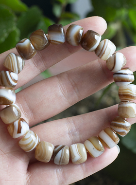 天然缠丝玛瑙手链老形桶珠路路通天珠天眼一线药师包邮男女民族风