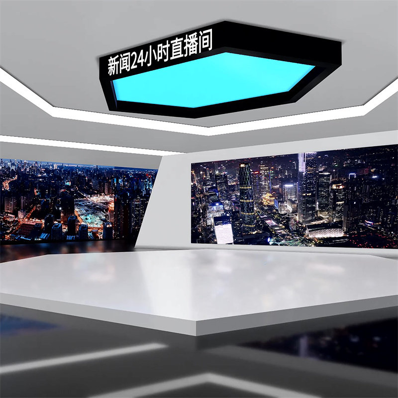 背景墙背景墙新闻演播室